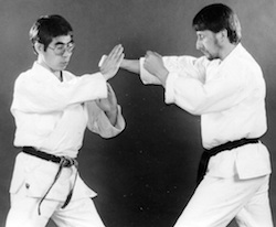 Sensei Toru Takimazawa and Steve Rowe Sensei Toru Takimazawa and Steve Rowe